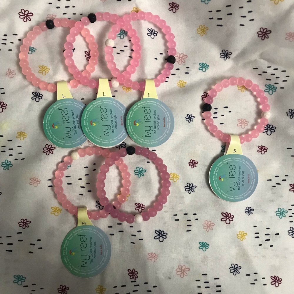 Pink Ivy Reef Lokia Jelly Bracelets